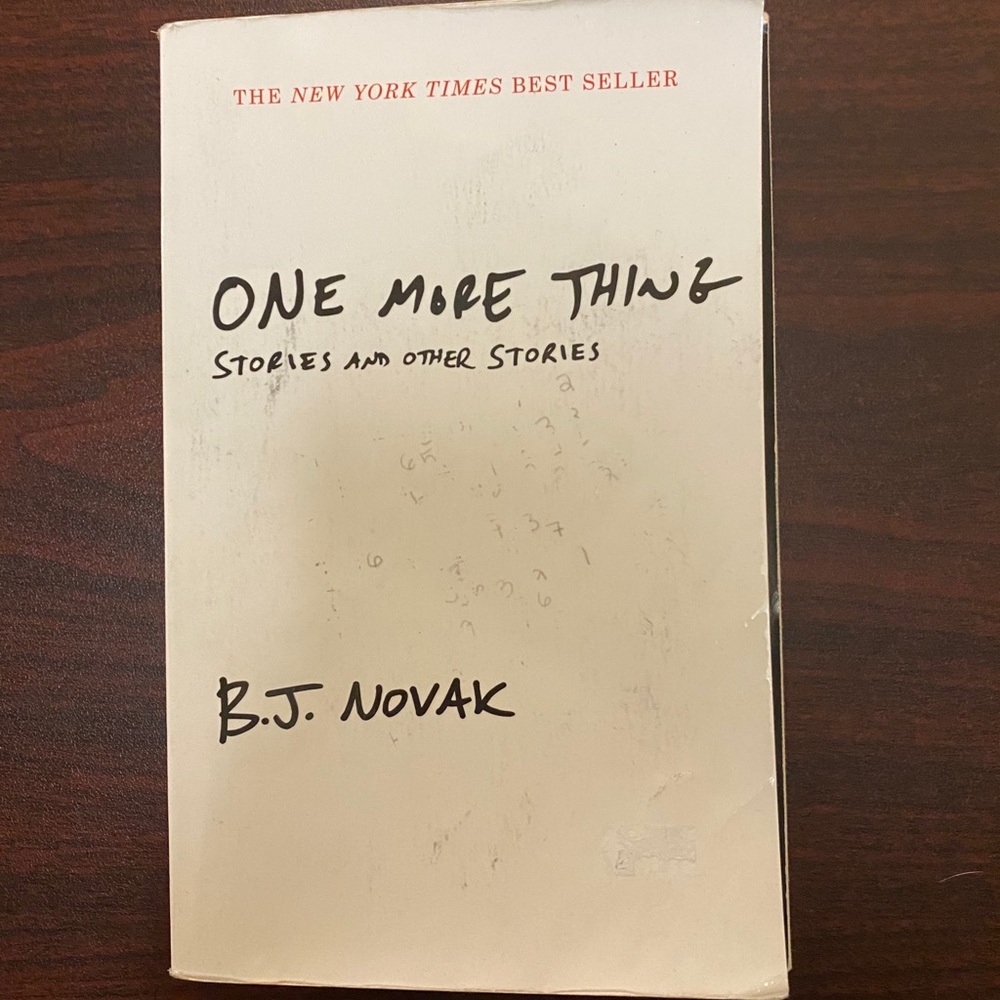 One more thing by BJ Novak Book 📖
